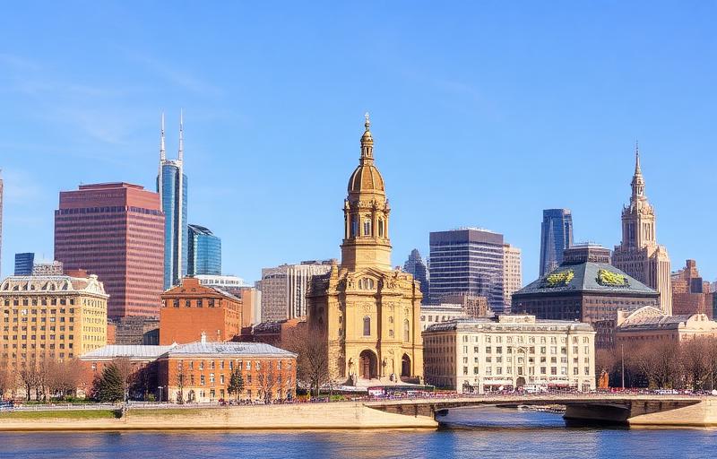 Philadelphia city hall and skyline
