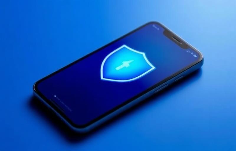 Phone showing safety shield icon